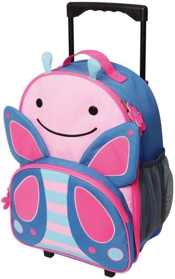 Kids Luggage with Wheels, , Butterfly